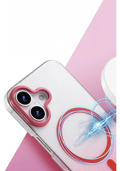Bfs Apple iPhone 16 Glossy Magsafe Kapak - Pembe fiyatları