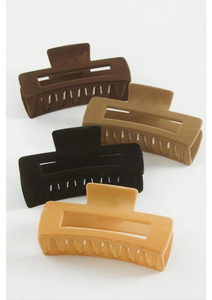 Dikdörtgen Renkli Kadife Mandal Toka 11 cm