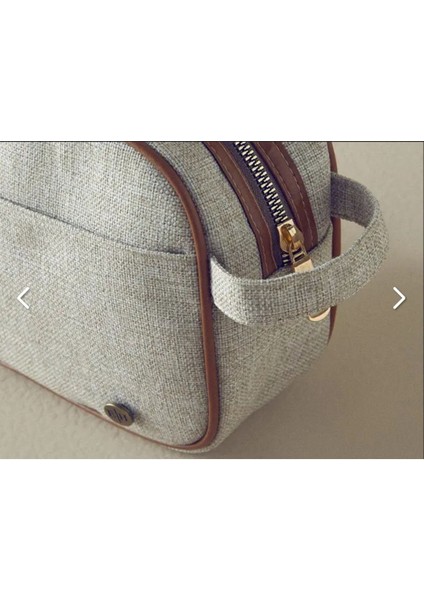 Şık Ekru Seyahat Çantası, 7,5X24X15 Cm, Hafif ve Kullanışlı Tasarım fiyatları