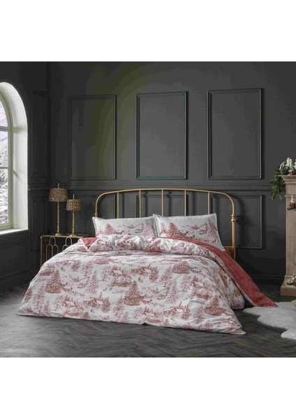 Sc Allday Chalet Nevresim Takımı Tek Kişilik Bordo