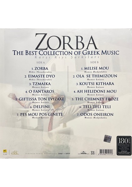 Mikis Theodorakis Zorba Le Grec Limited Edition 180 Gr. Lp Plak fiyatları
