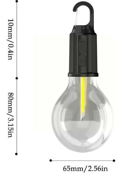 Askılı Kırılmaz LED Işık Kamp Bahçe Lambası Taşınabilir LED Ampul Şarjlı fırsatları