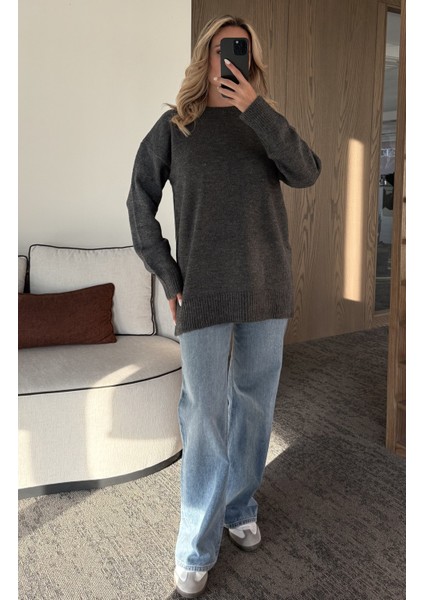 Antrasit Triko Kazak - 04595 fiyatları