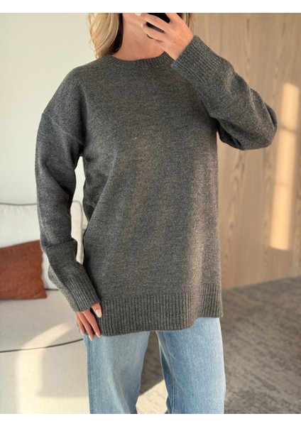 Antrasit Triko Kazak - 04595 fırsatları