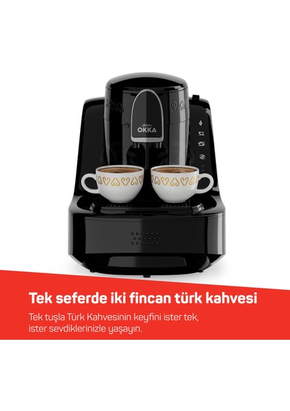 OK0040-2000 Elıt Turk Kahve Makınesı Sıyah-Krom modelleri