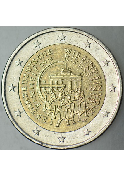 Almanya 2 Euro 2015 Sirkülasyon Hatıra-Birleşmenin 25. Yılı. fiyatları