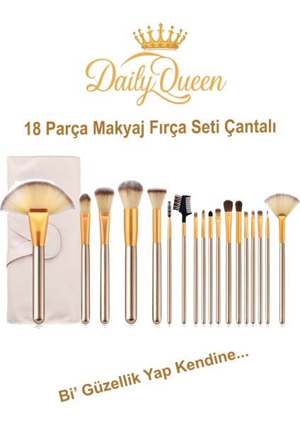 Şık ve Kaliteli Deri Çantalı Makyaj Fırça Seti, Profesyonel Kullanım Için Ideal indirimleri
