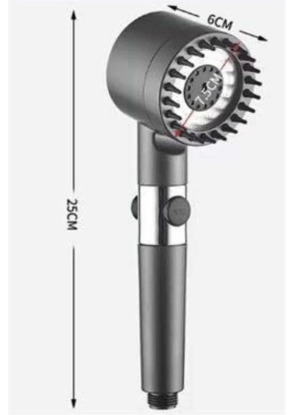 Yüksek Performanslı Masaj Etkili Su Tasarruflu Duş Başlığı Krom Kaplama Uzun Ömürlü indirimleri