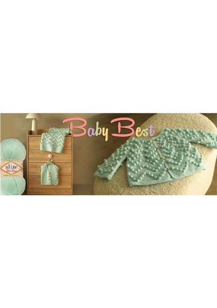 Baby Best Bambu Içerikli Kaşındırmayan Bebek Hırkası Kazak Örmek Için 27 Açık Lıla fiyatları