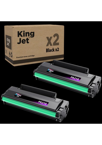 Pantum PA-210 Uyumlu Standart Kapasiteli (2'li Paket) Çipli Muadil Toner | M6550W Uyumlu Toner