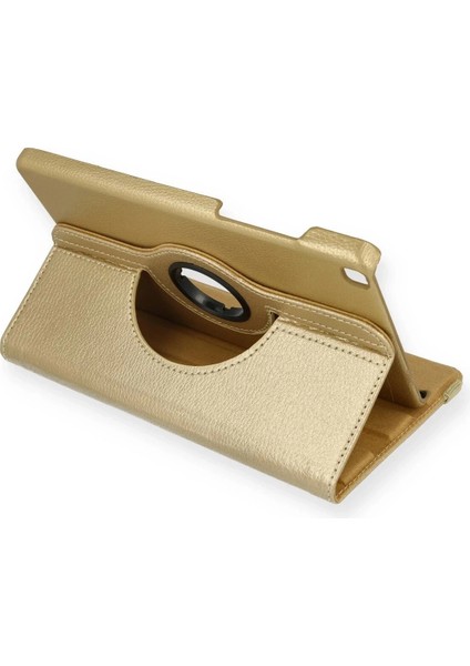 Bfs Samsung Galaxy T290 Tab A 8 Kılıf 360 Tablet Deri Kılıf - Gold