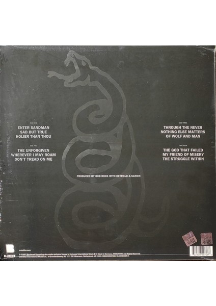 Metallica - Metallica - Black Plak (2 Lp) fiyatları