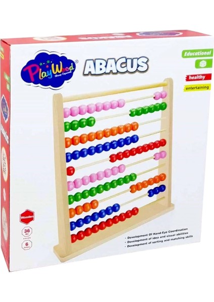 Playwood Kutuda Ahşap Büyük Abaküs fırsatları
