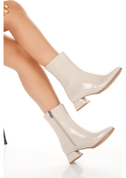 Ten Rugan Kısa Kalın Topuklu Sivri Burunlu Günlük Bot Cnr fiyatları