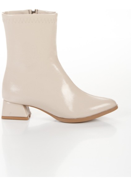 Ten Rugan Kısa Kalın Topuklu Sivri Burunlu Günlük Bot Cnr modelleri