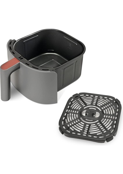 Akıllı 3.8l Sıcak Hava Fritözü, 7 Program, 1500W, Gri indirimleri