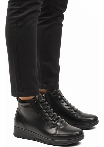 Ayakmod 293112 Z Siyah Cilt Kadın Bot modelleri