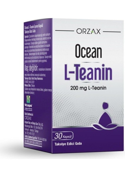 L-Teanin 200 Mg 30 Kapsül