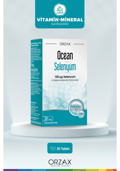 Selenyum 100 Mcg 30 Tablet