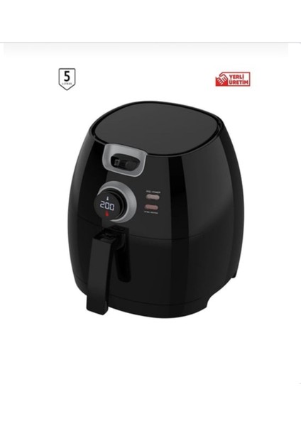 5l Akıllı Sıcak Hava Fritöz, 8 Program, 1650W, Yağsız Kızartma, Sağlıklı ve Pratik fiyatları