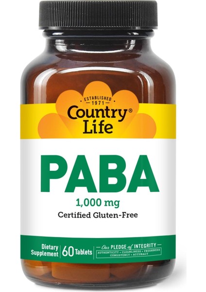 Paba 1,000 Mg 60 Tablet