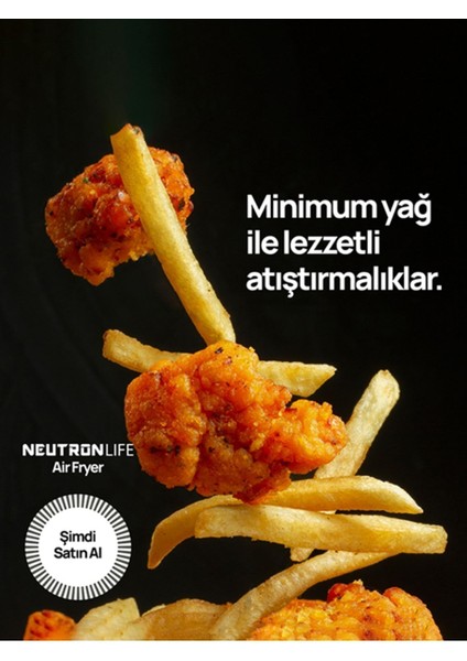 Akıllı 7.3l Fritöz, Sağlıklı ve Pratik Pişirme, Beyaz Renk