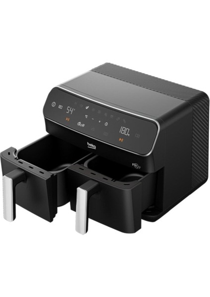 Çift Hazneli Az Yağlı Hava Fritözü, Sağlıklı Pişirme, Siyah fiyatları