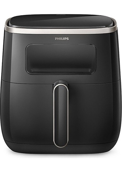 Geniş 5.6l Kapasiteli Siyah Airfryer, 3000 Serisi Xl, Pratik ve Hızlı Kullanım