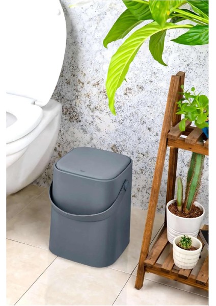 Çöp Kovası Sihirli 8lt Büyük Antrasit TP693-16 fiyatları