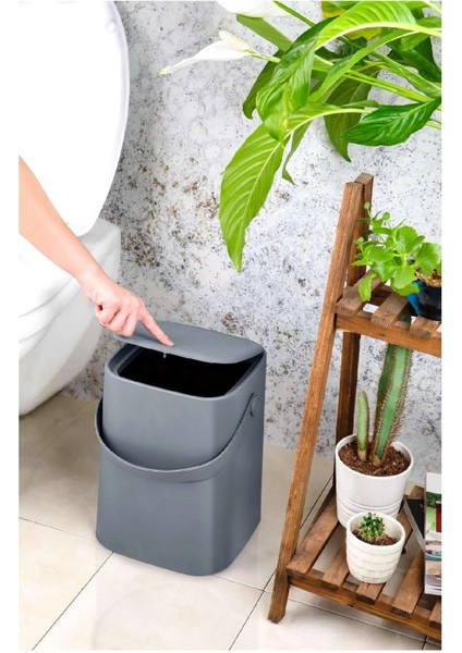 Çöp Kovası Sihirli 8lt Büyük Antrasit TP693-16 modelleri