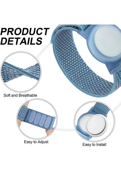 Airtag Çocuklar Için Bileklik Naylon Kayış Aksesuarları Gps Iz Tutucu Saat Kayışı Bileklik fırsatları