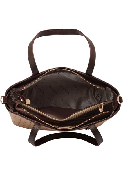 Bej Print Kadın Omuz Çantası - S1WPR0000804-T2E fırsatları