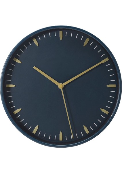 Duvar Saati, Mavi, 26 cm