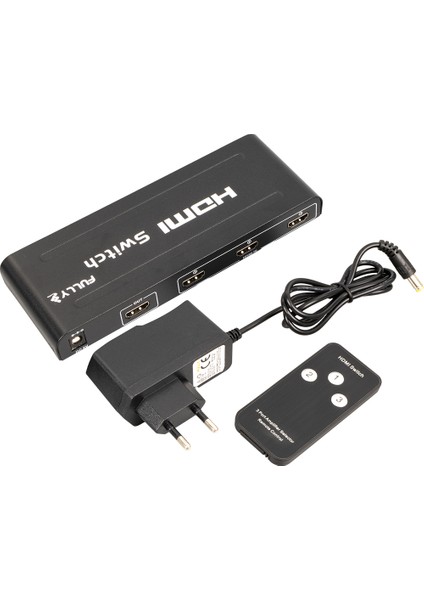 G-538H 3 Giriş 1 Çıkış HDMI Switcher Toplayıcı Metal Kasa Adaptörlü fırsatları