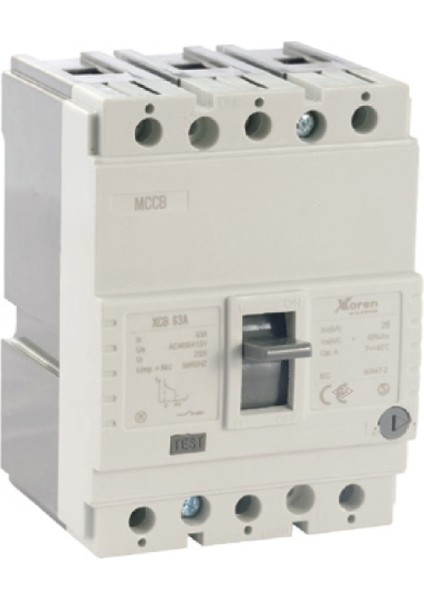 XCB3AF25-0160-0100A ,3-FAZ/100A/25KA %70 Ayarlı Termik Şalter