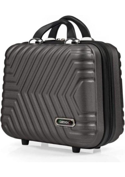 Koyu Gri Kabin Boy El Çantası, Makyaj ve Hostes Için Şık ve Hafif Tasarım