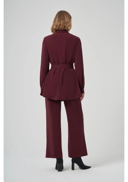 Gül Nakış Işlemeli Takım -1030 Mürdüm fiyatları