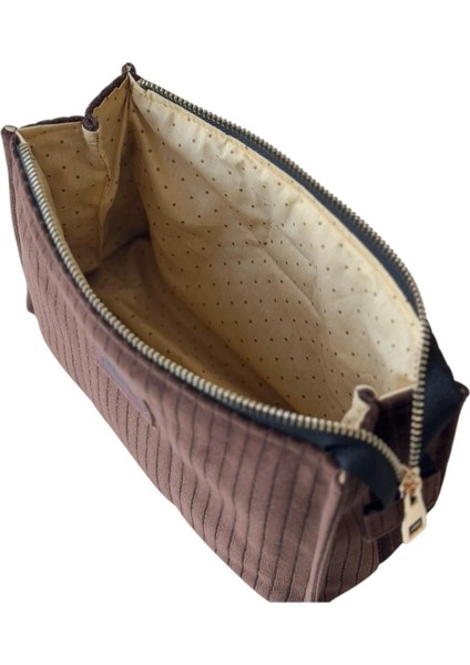 Kahverengi Makyaj Çantası, Şık ve Hafif Saklama Çözümü indirimleri
