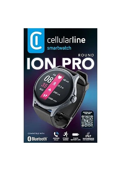 Ion Pro Konuşma Özellikli Yuvarlak IP67 Akıllı Saat