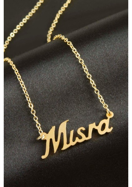 Sepetim Mısra Isimli Kolye -Sarı