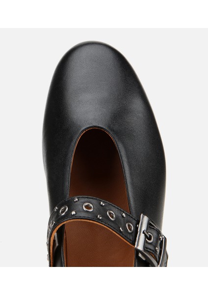 01AYH312440A100 KADIN Deri Siyah Mary Jane Kemerli Babet indirimleri