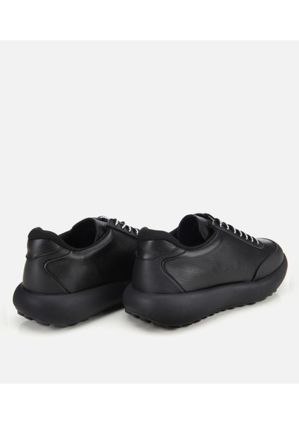 02AYH311320A100 ERKEK Deri Siyah Yumuşak Dokulu Spor Ayakkabı fırsatları