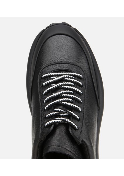 02AYH311320A100 ERKEK Deri Siyah Yumuşak Dokulu Spor Ayakkabı indirimleri