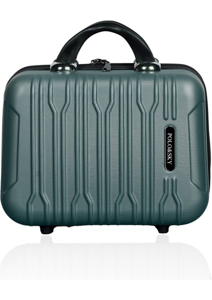 Haki Renkli Abs Makyaj Çantası El Valizi, Şık ve Kullanışlı Tasarım
