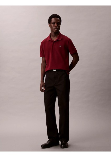 Kısa Kollu Günlük Pike Klasik Erkek T-Shirt LV040EM269-WCV