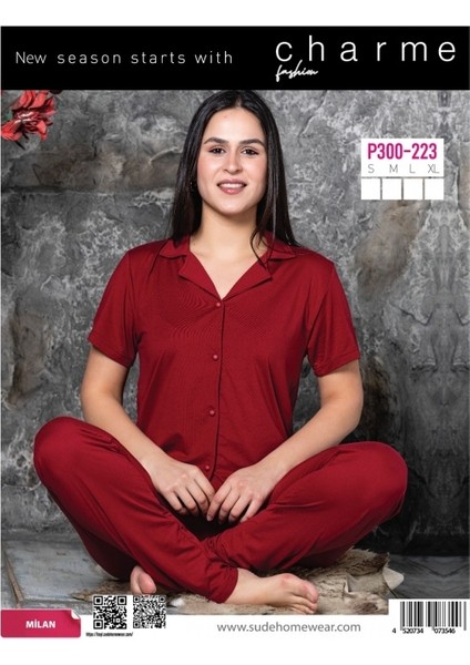 Milan Charme Kırmızı Kadın Pijama Takımı
