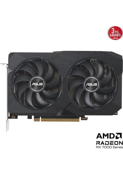 8GB DUAL RX7600-O8G EVO GDDR6 128bit PCIE 4.0
