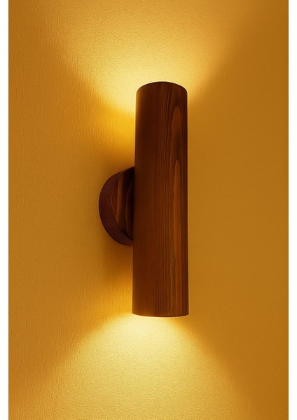 Masif Ahşap Yansıtma Tasarımlı Çift Yönlü Salon Hol Cafe Otel Duvar Aplik Avize fiyatları