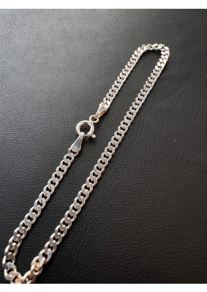 3 mm 19 cm Gurmet Erkek Gümüş Bileklik modelleri