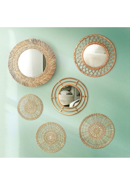 Duvar Aynası, Rattan, 55 cm fırsatları